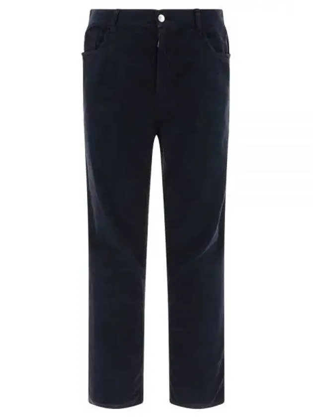 5 Pocket Corduroy Straight Pants Navy