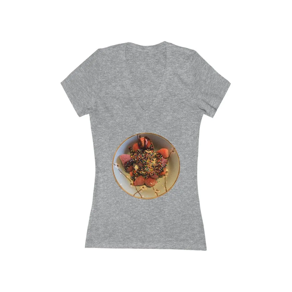 A Child's Delight - Women's Jersey Short Sleeve V-Neck Tee