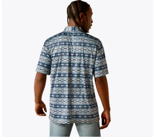 Ariat 2.0 Charger Blue Southwest Printed Short Sleeve