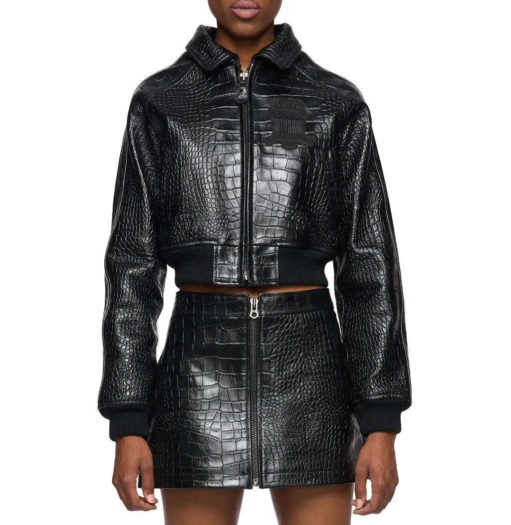Avirex Black Leather Jacket