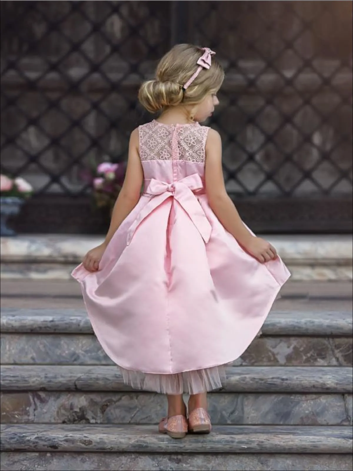 Breathtaking Beauty Lace Hi-Lo Formal Dress