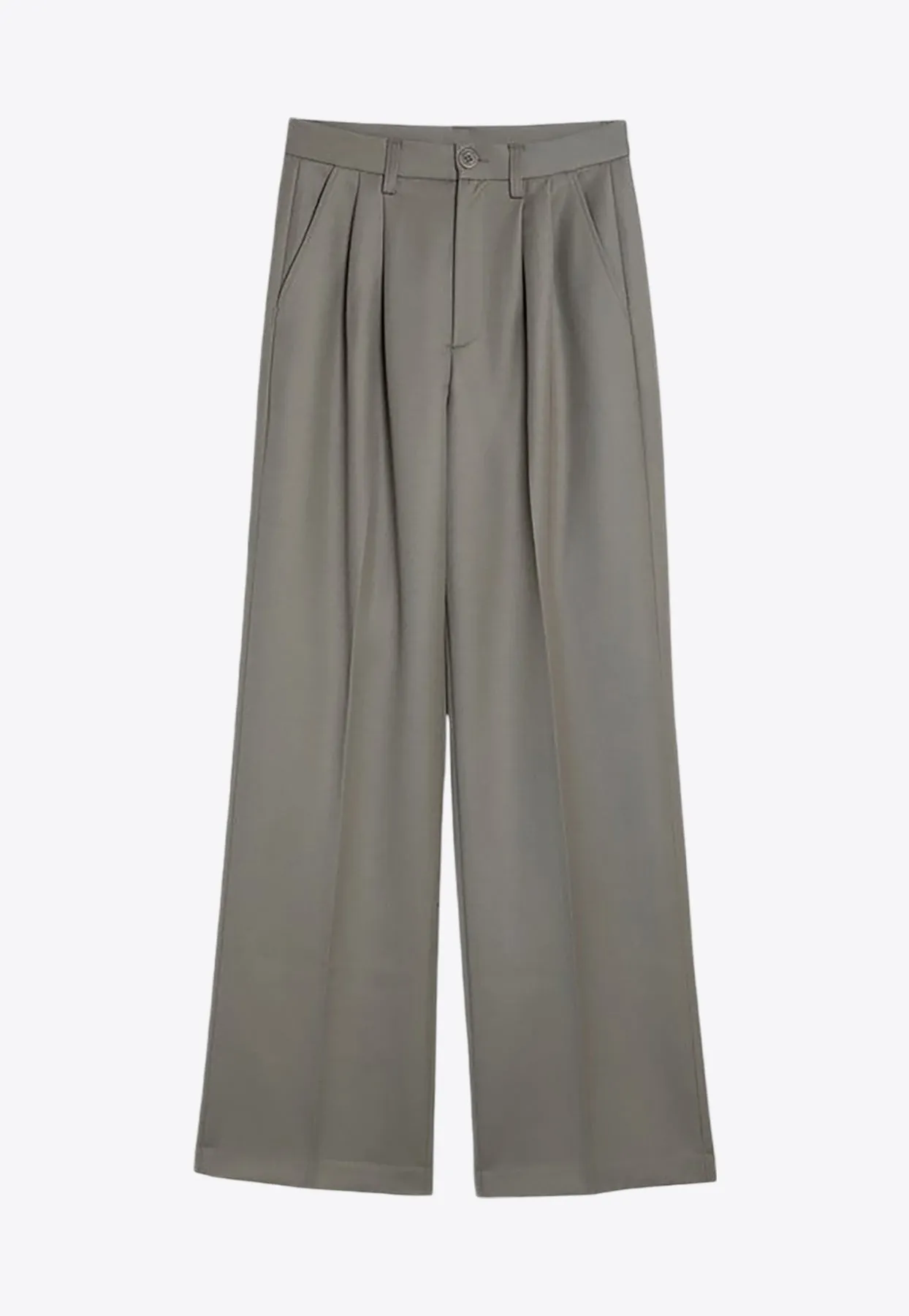 Carrie Tailored Pleated Wool Pants