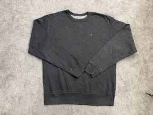 Champion Sweatshirt Mens Gray Medium S0888 Powerblend Fleece Pullover Sweater