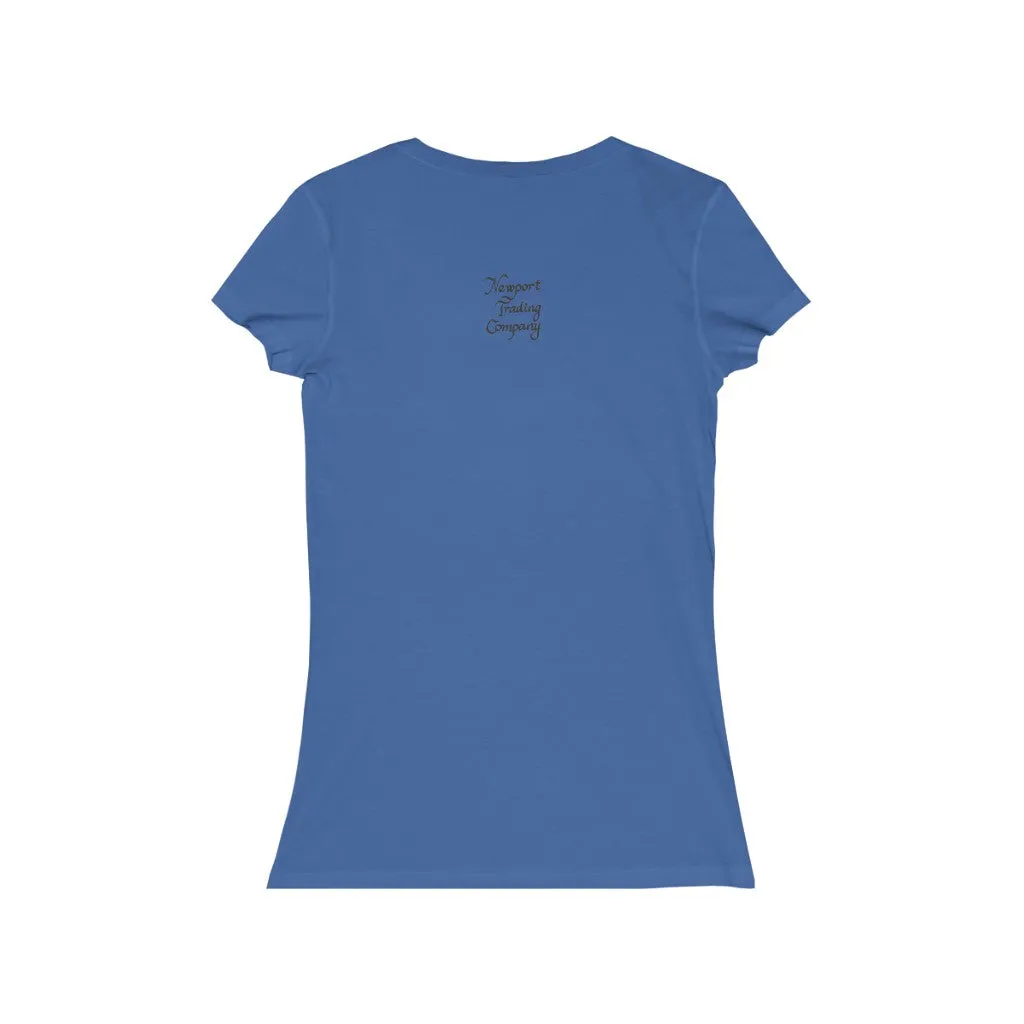 Chiminea - Women's Jersey Short Sleeve V-Neck Tee