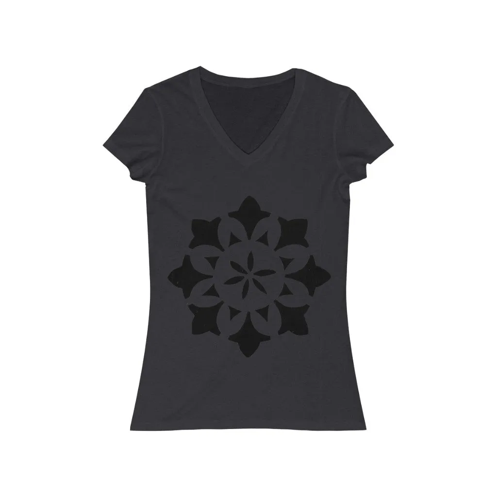 Circle 1 - Women's Jersey Short Sleeve V-Neck Tee