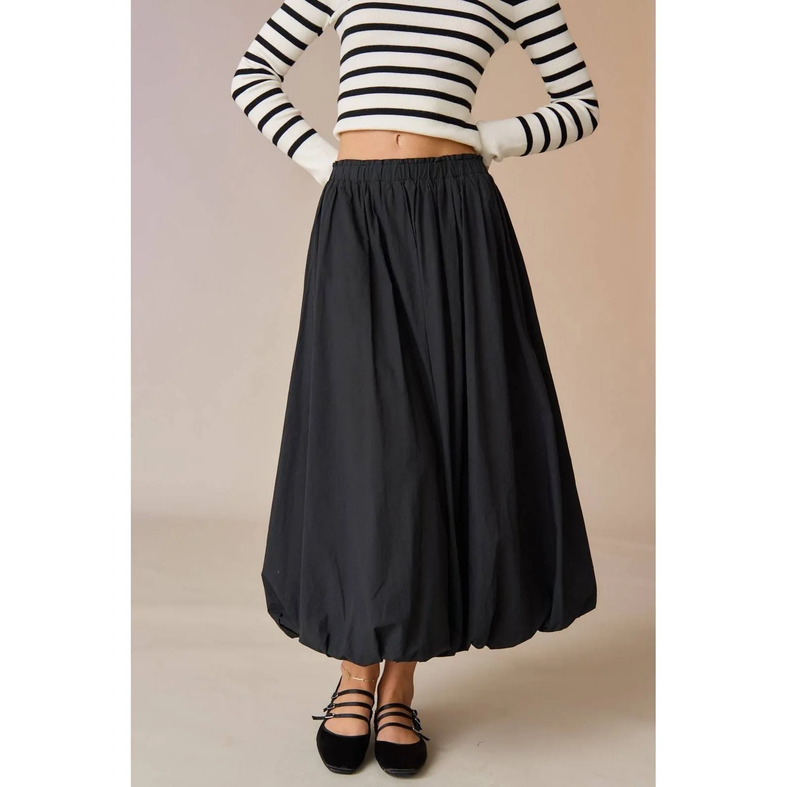 Ella Bubble Midi Skirt