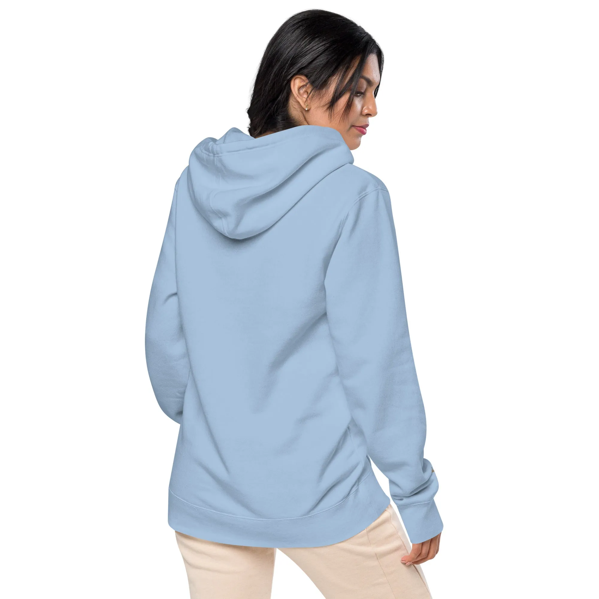 Embroidered Sunflower Unisex Pigment-Dyed Hoodie