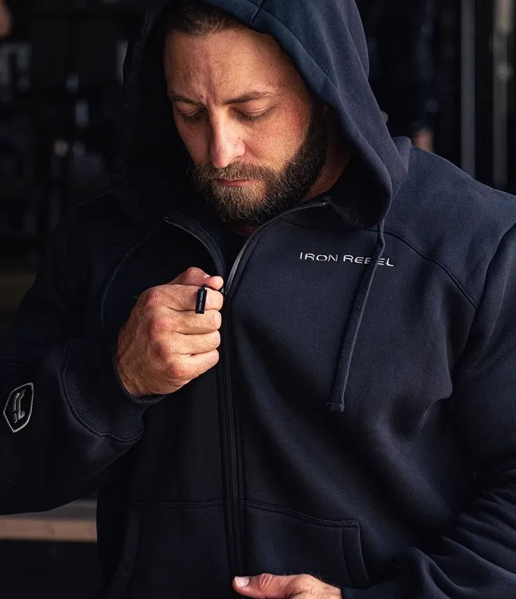 GYM BUDDY ACTIVEWEAR IRON ZIP HOODIE