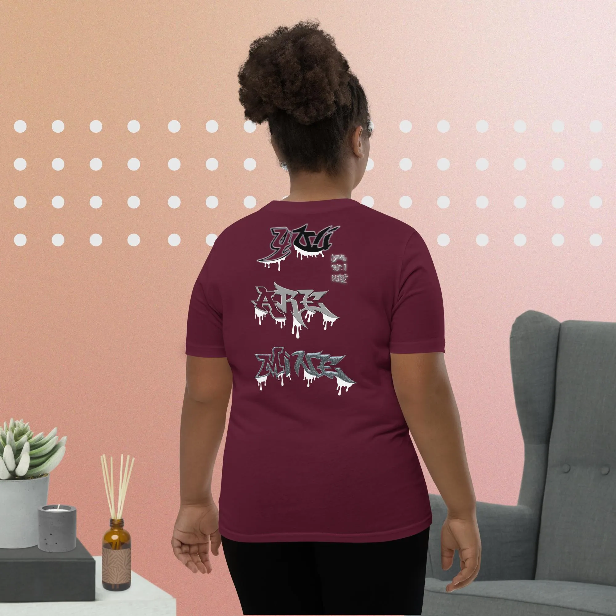 JESUS said You Are Mine Isa. 43:1 NLT - Youth Short Sleeve T-Shirt