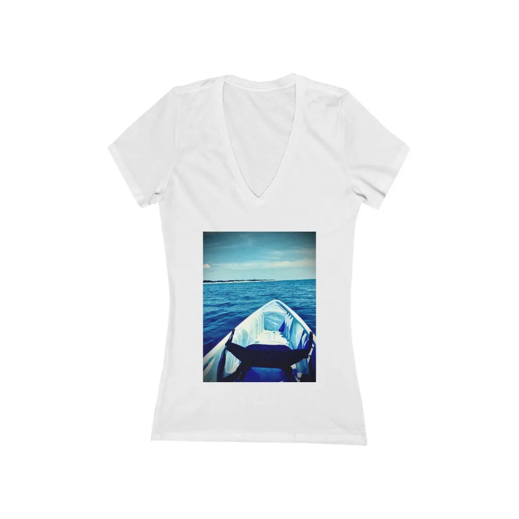 Kayak 1 - Women's Jersey Short Sleeve V-Neck Tee