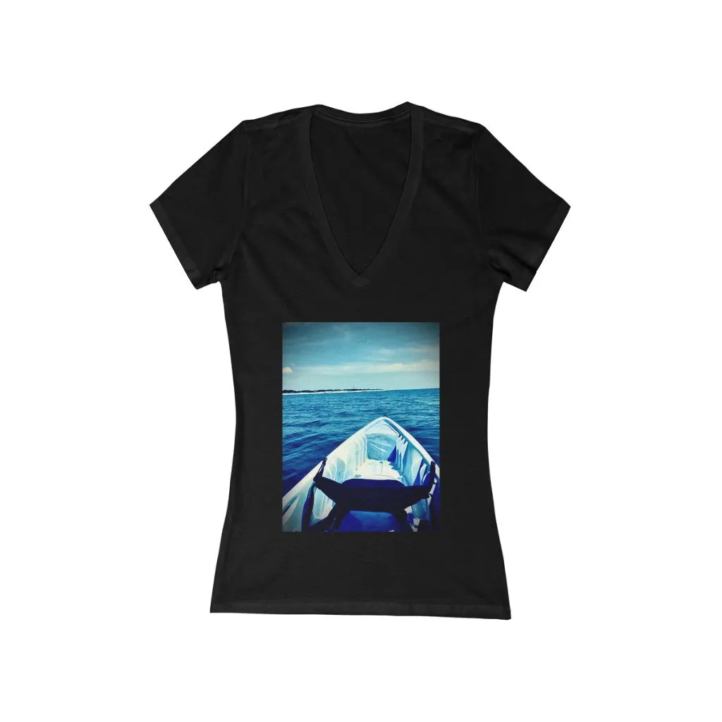 Kayak 1 - Women's Jersey Short Sleeve V-Neck Tee