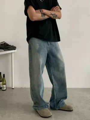 Loose Fit Wide Leg Denim Jeans