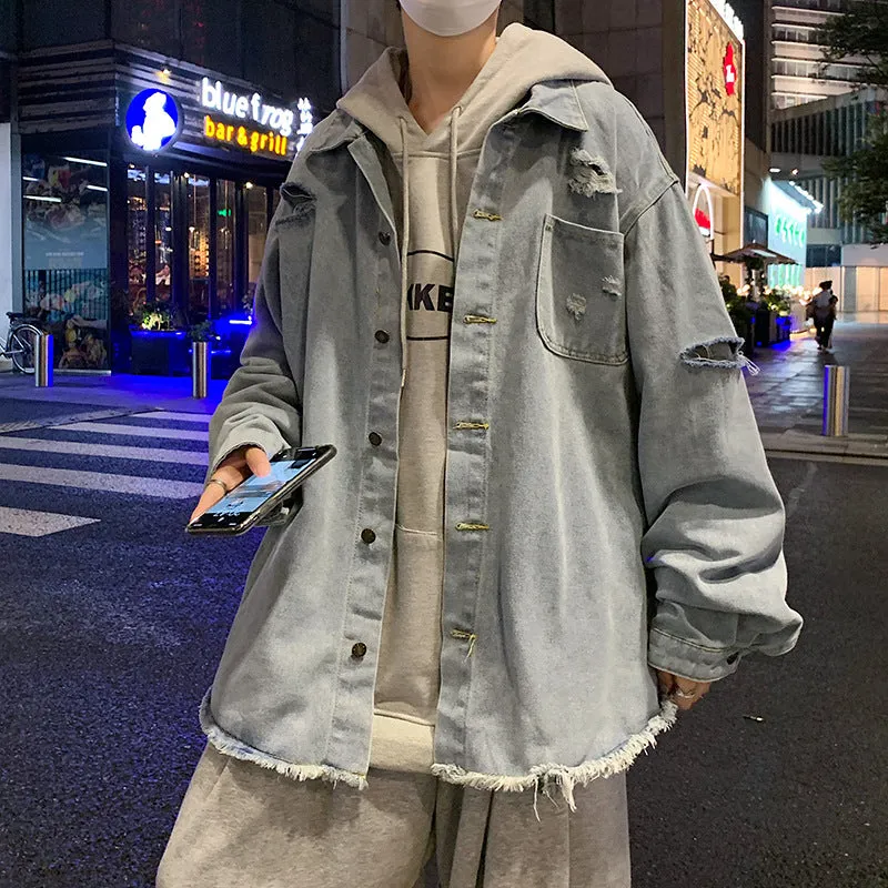 Men Denim Jacket Men's Denim Jacket Casual Jacket