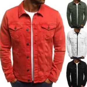 Mens Casual Utility Shirt Jacket