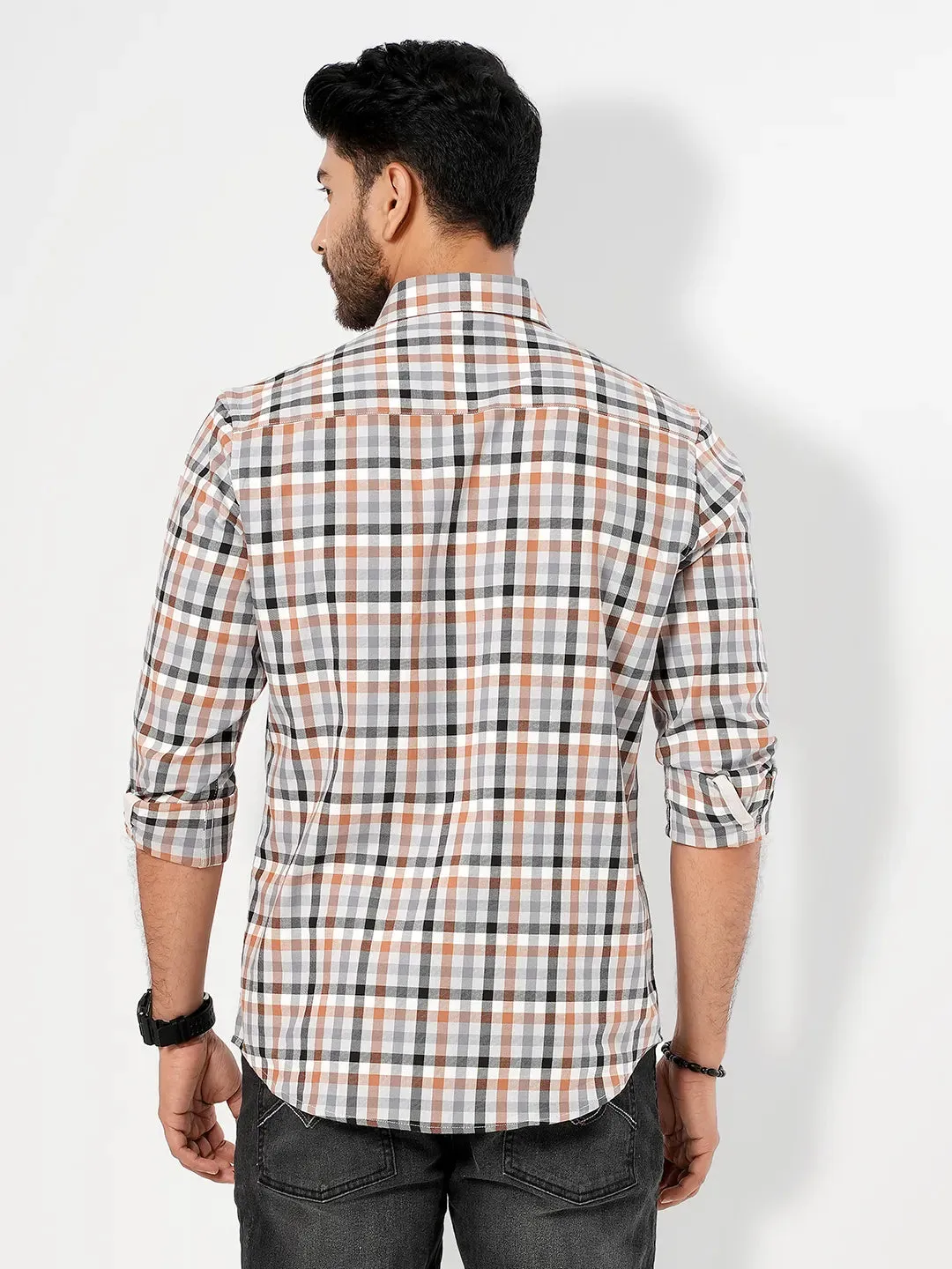 Men's Premium  Micro Plaid  Check