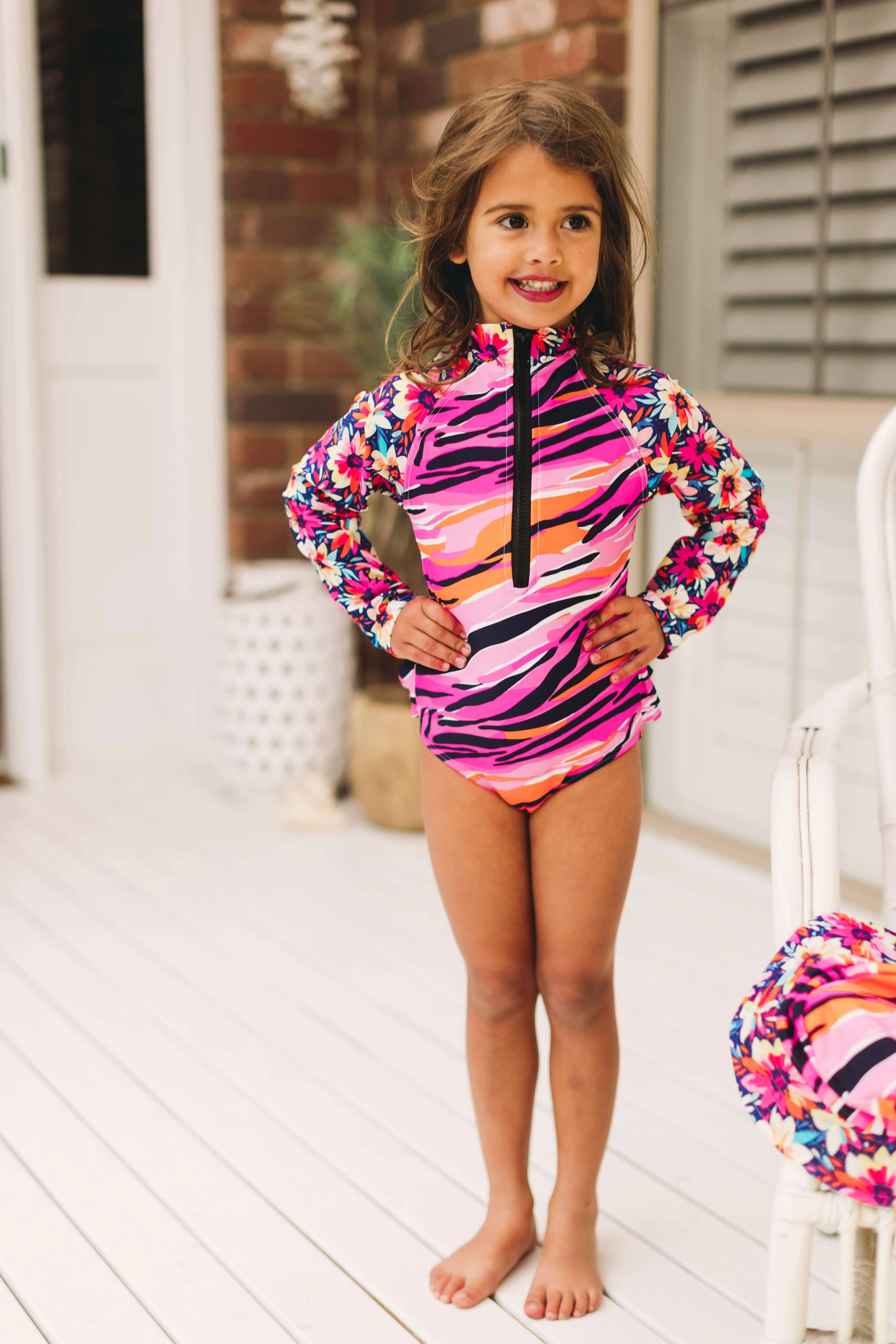 Mini Blake Surfsuit Final Sale -  Floral Tang