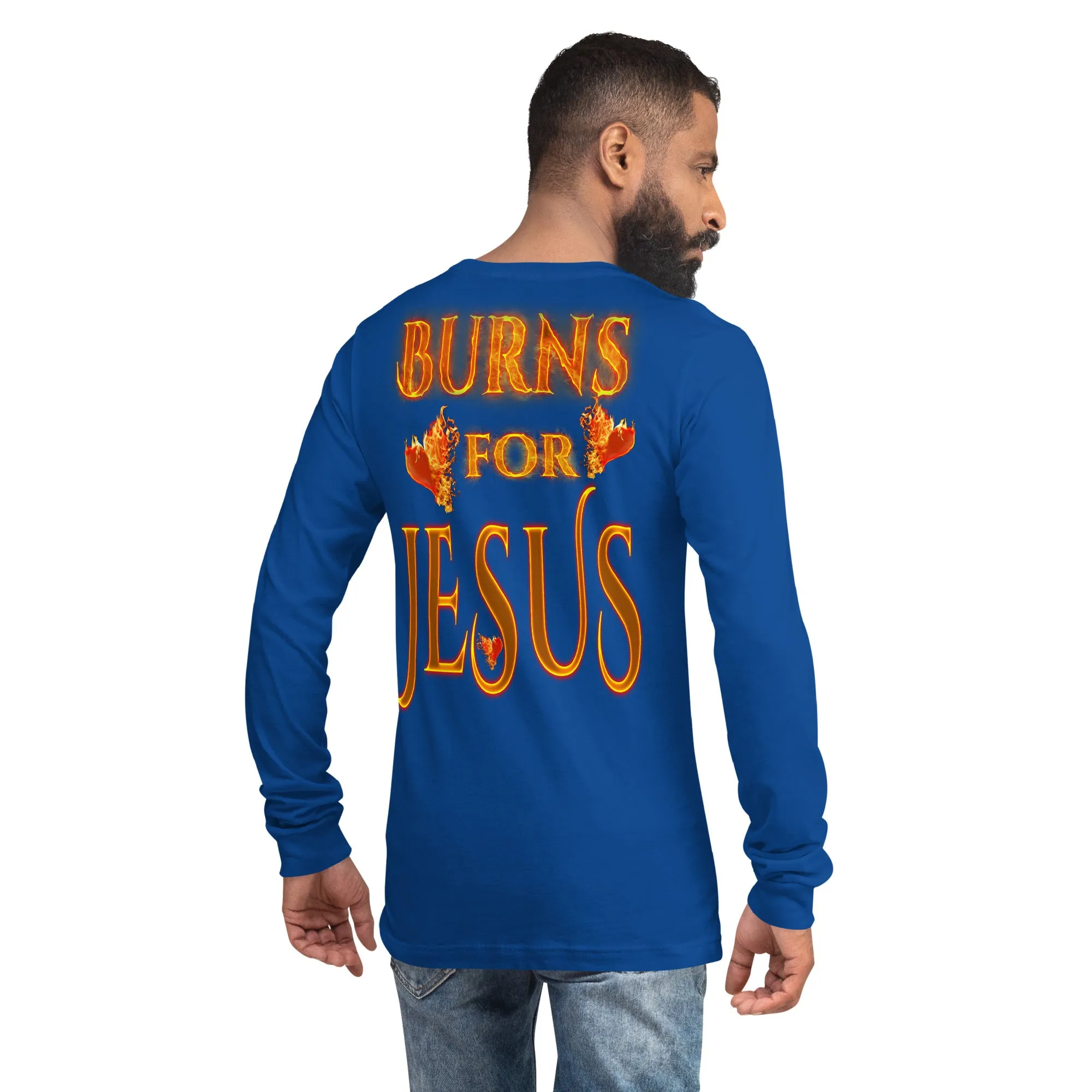 My Heart Burns For Jesus (Unisex Long Sleeve Tee)