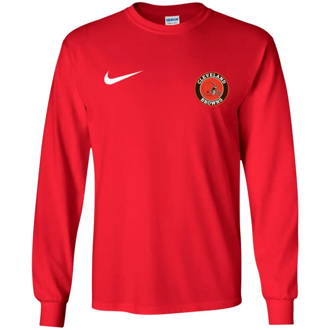 Nike Cleverlan Browns Nfl Football Men Long SLeeve Shirt