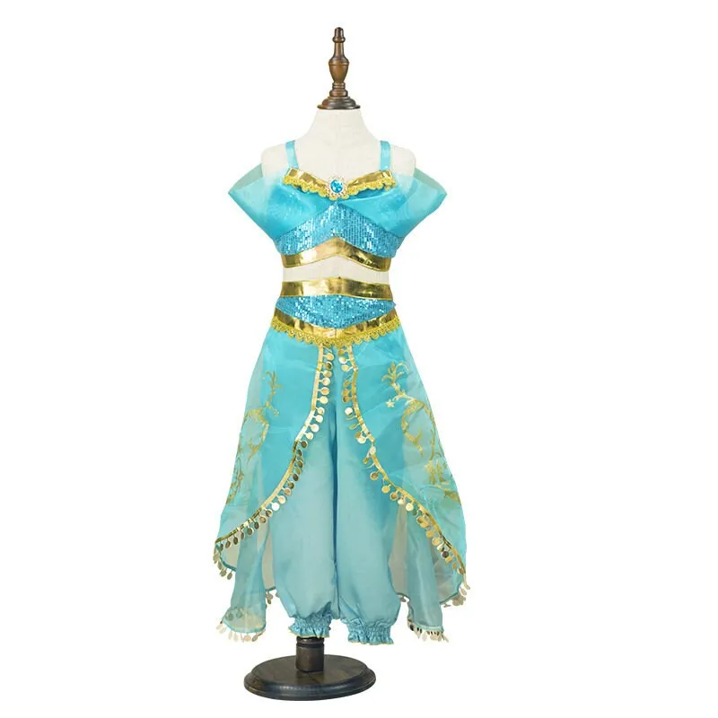 Princess Jasmine Inspired Girls Dress Costume