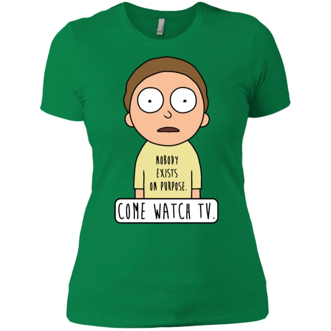 Rick And Morty Come Watch Tv Quote Women T-Shirt