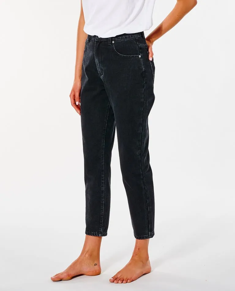 Rip Curl Breaker Straight Leg Jean - Washed Black