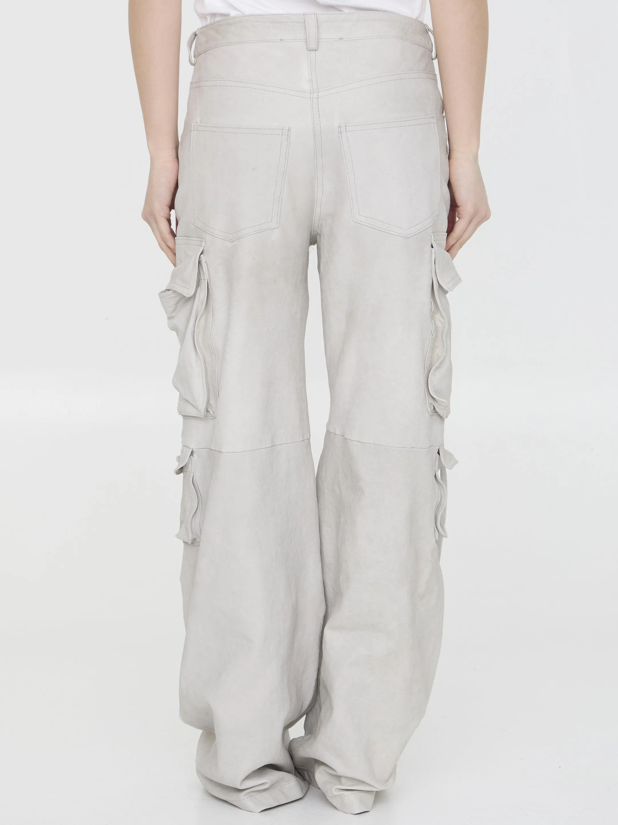 Salvatore Santoro Leather Cargo Pants