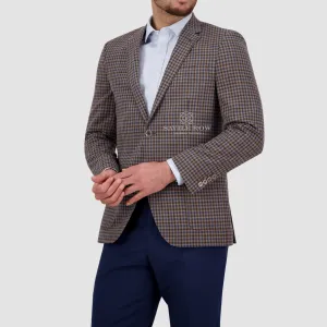 Savile Row Slim Fit Asher Sports Jacket in Beige