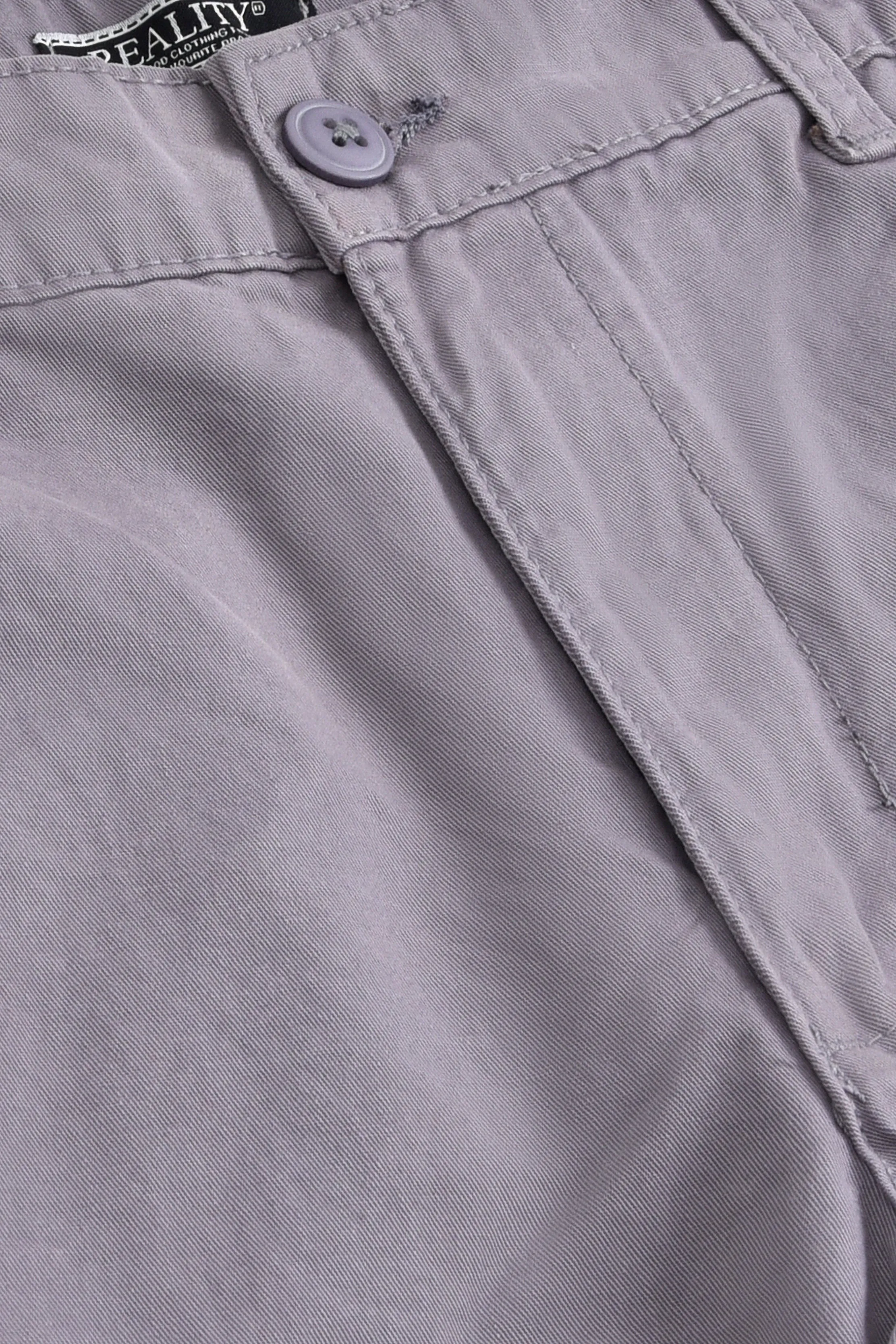 Slim Fit Cotton Pant Dark Grey