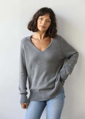Valentina Sweater in Grey Cashmere