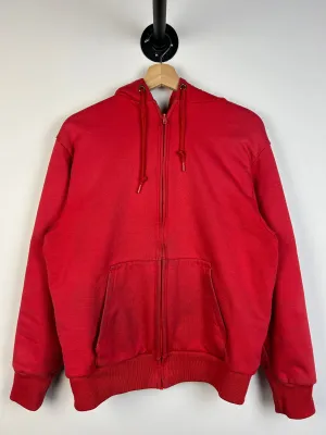Vintage 90s Camber Thermal Lined Red Zip Up Hoodie