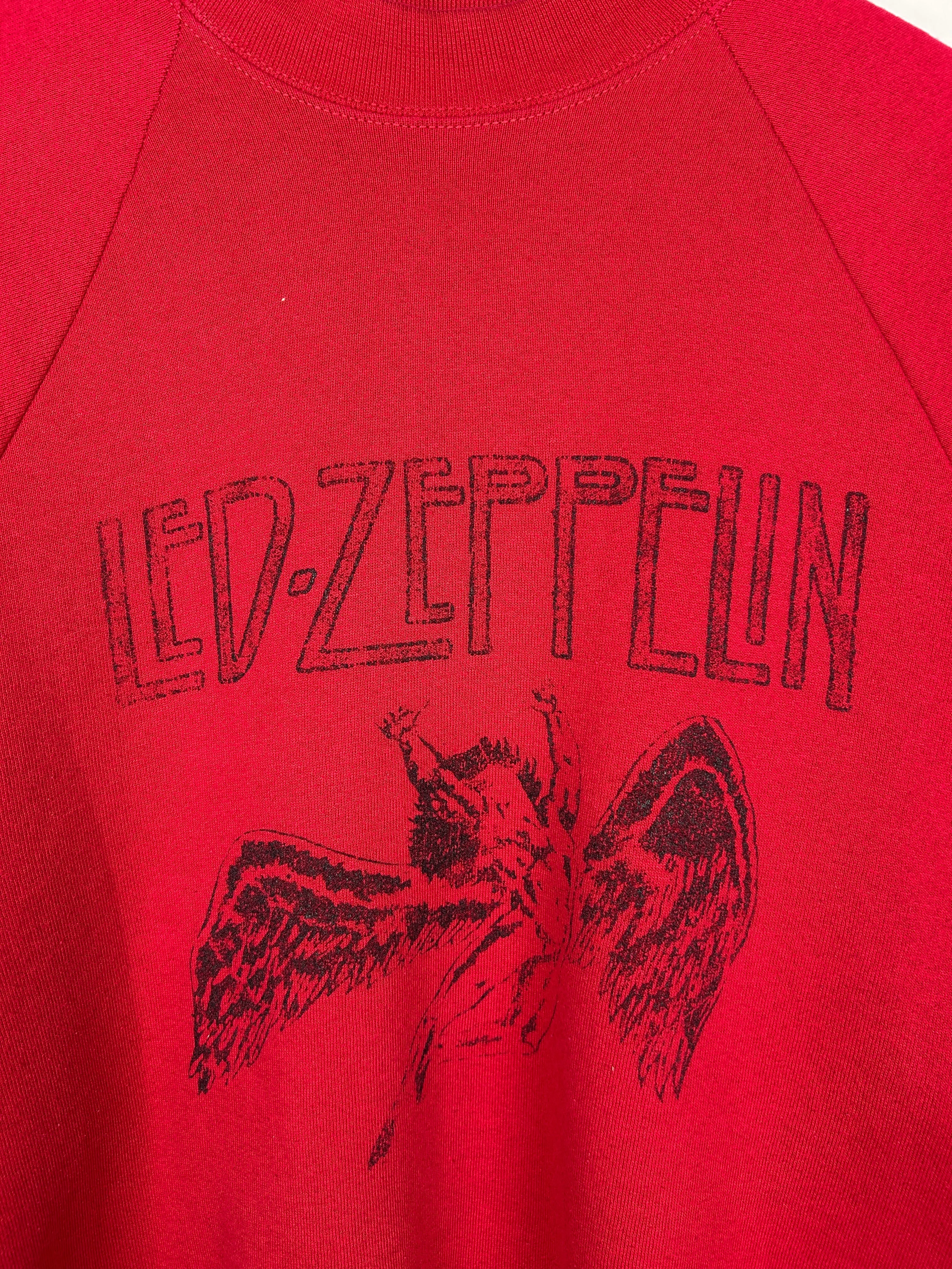 Vintage 90s Led Zeppelin Red Crewneck