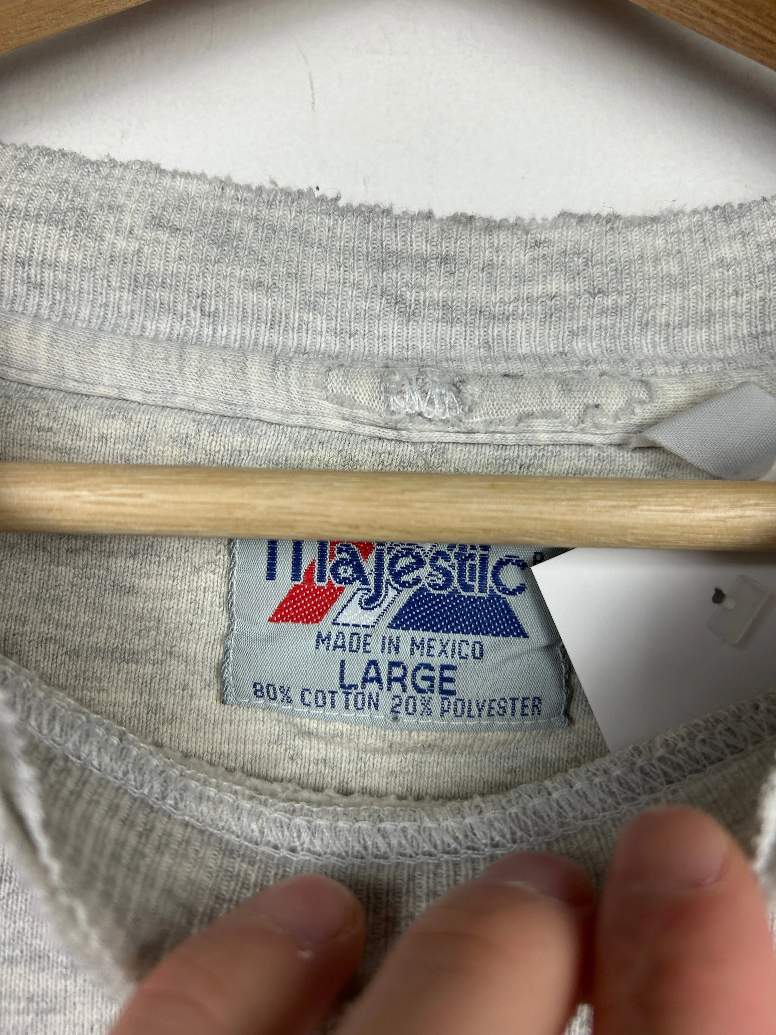 Vintage 90s MLB Majestic New York Yankees World Series Grey Crewneck