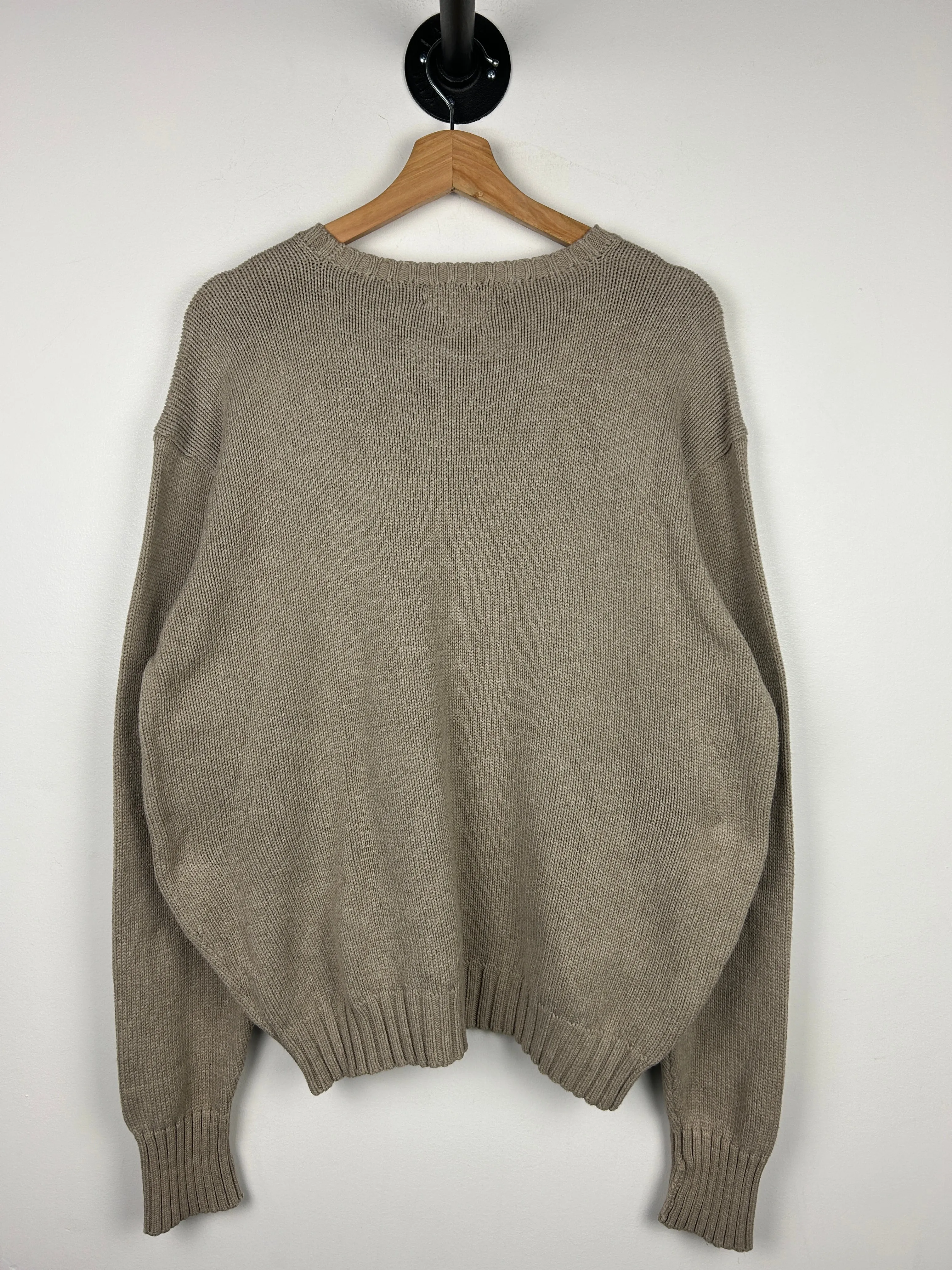 Vintage 90s Polo Ralph Lauren Sand Knit Sweater