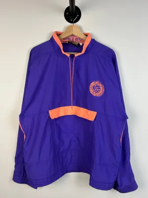 Vintage 90s Wilson Surface Sport Volleyball Purple Pullover Windbreaker