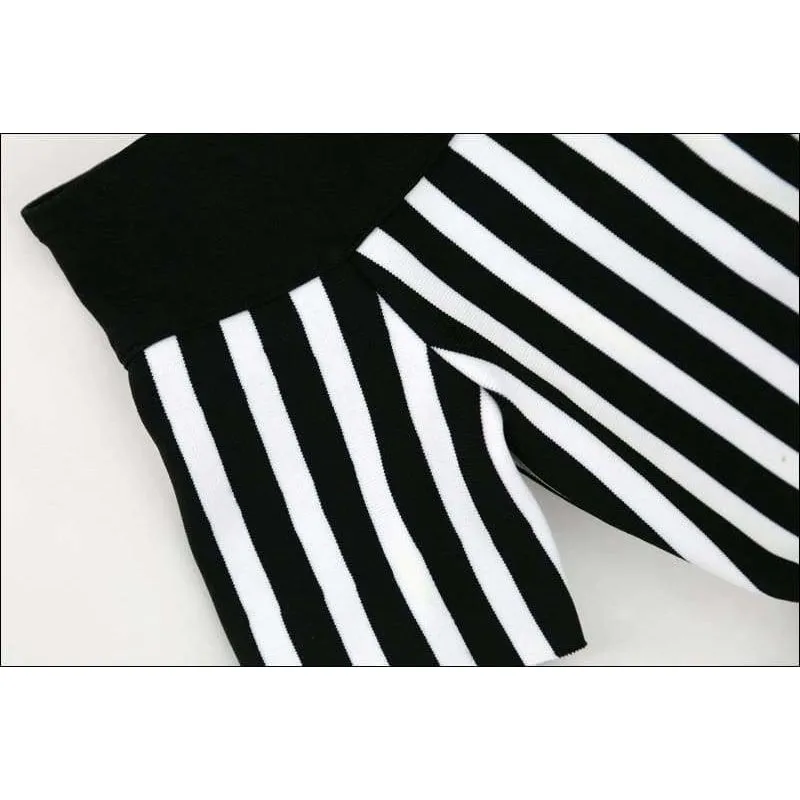 Winnal Sexy Vertical Stripe Off The Shoulder Bodycon Dress
