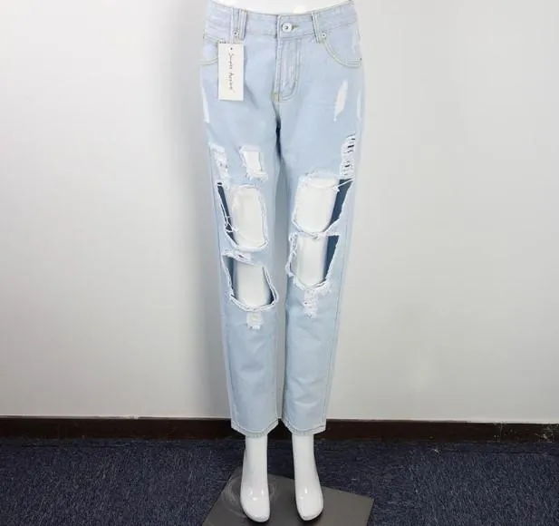 Women's Ripped Fashion Denim Jeans